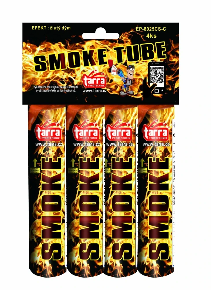 Dýmovnice Smoke Tube Žlutá 4ks