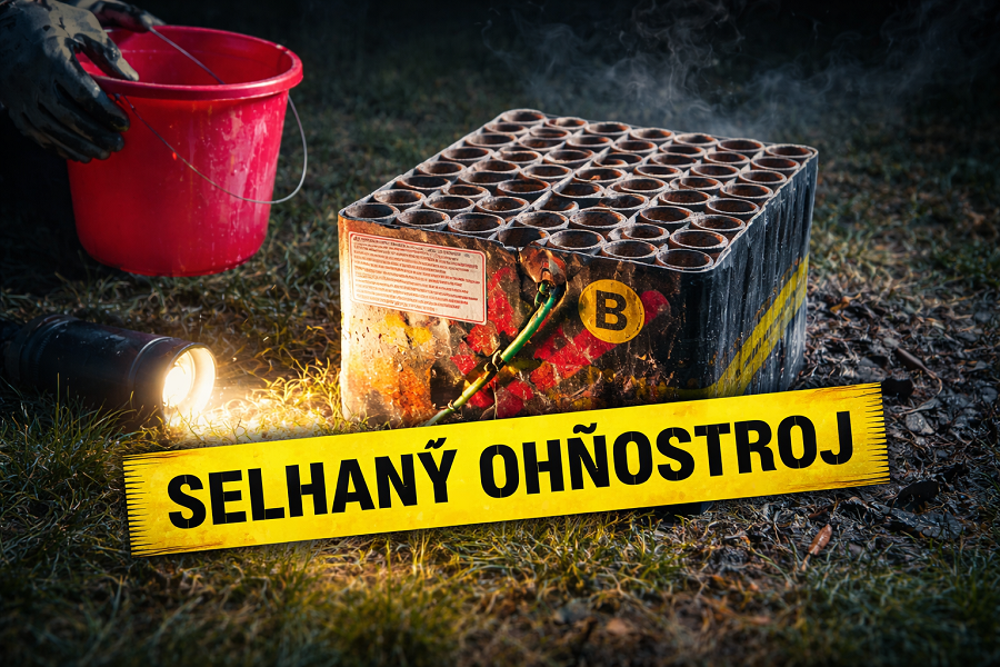 Selhaný ohňostroj – bezpečný postup